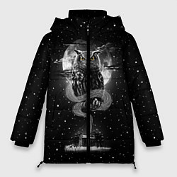 Куртка зимняя женская Ночная сова, цвет: 3D-черный