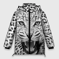 Женская зимняя куртка Белый леопард
