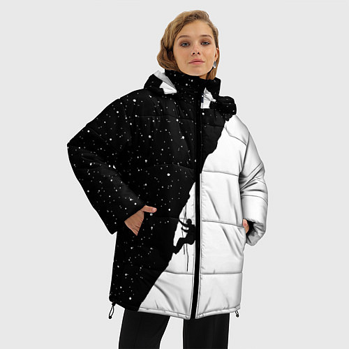 Женская зимняя куртка Ночной скалолаз / 3D-Черный – фото 3