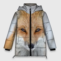 Куртка зимняя женская Зимняя лиса, цвет: 3D-черный
