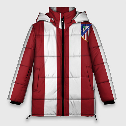 Женская зимняя куртка Атлетико Мадрид / 3D-Красный – фото 1