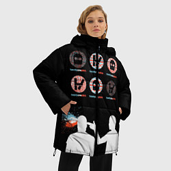 Куртка зимняя женская Twenty one pilots, цвет: 3D-черный — фото 2