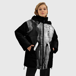 Куртка зимняя женская Старый слон, цвет: 3D-черный — фото 2