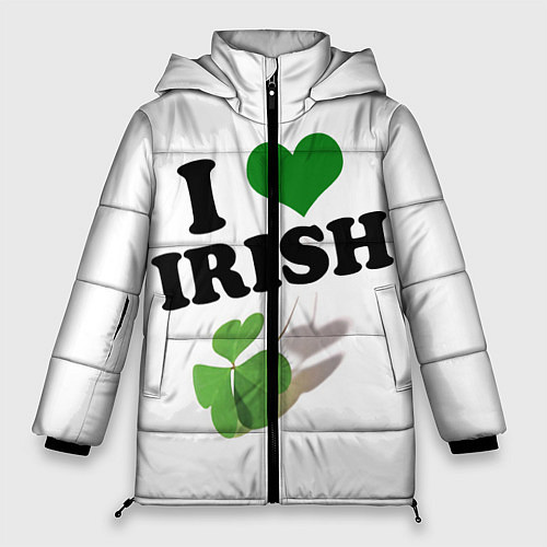 Женская зимняя куртка Ireland, I love Irish / 3D-Красный – фото 1