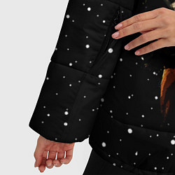 Куртка зимняя женская Лис байкер, цвет: 3D-светло-серый — фото 2