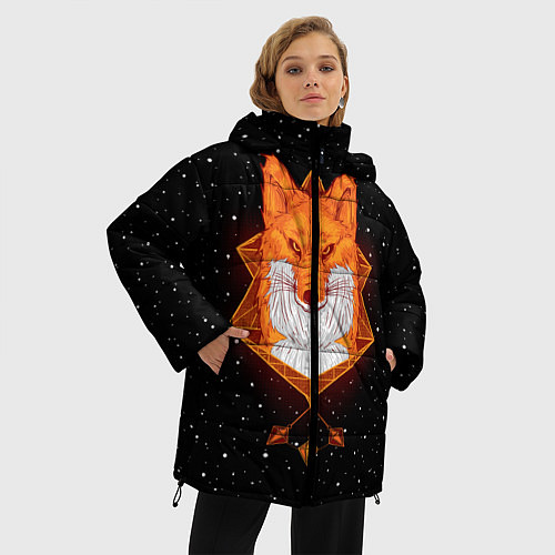 Женская зимняя куртка Огненный лис / 3D-Черный – фото 3