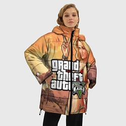 Куртка зимняя женская GTA V, цвет: 3D-черный — фото 2
