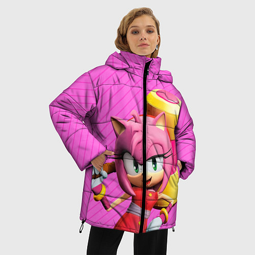 Женская зимняя куртка Amy Rose / 3D-Черный – фото 3
