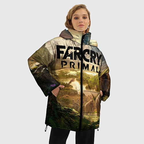 Женская зимняя куртка Far Cry: Primal / 3D-Черный – фото 3