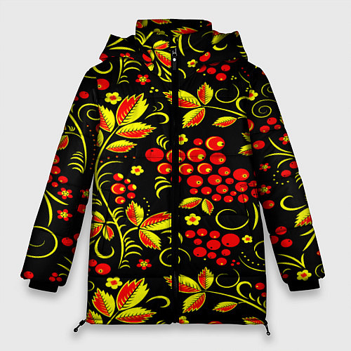 Женская зимняя куртка Хохлома / 3D-Красный – фото 1