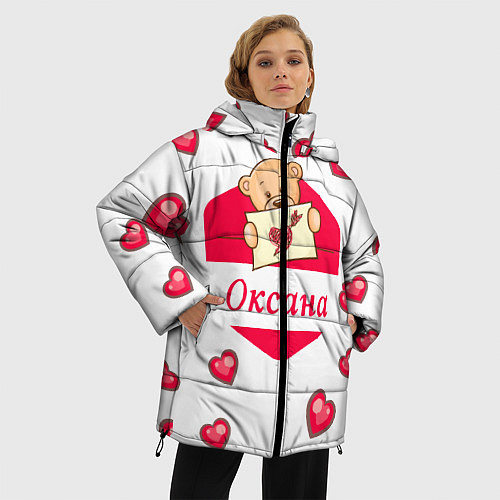 Женская зимняя куртка Оксана / 3D-Черный – фото 3