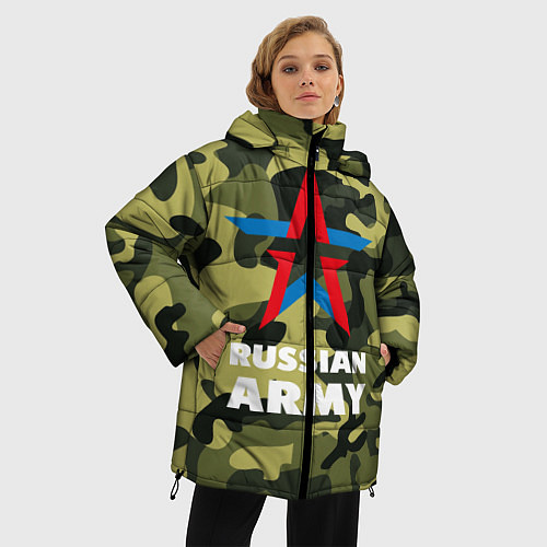 Женская зимняя куртка Russian army / 3D-Черный – фото 3