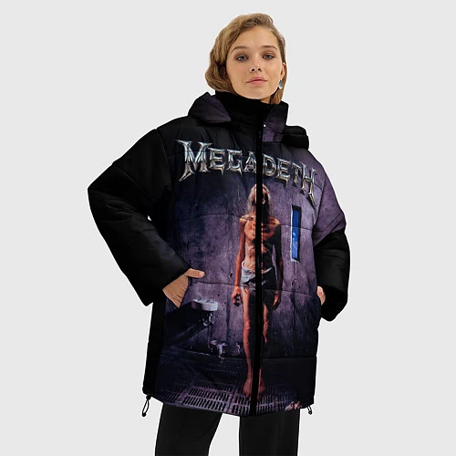 Женская зимняя куртка Megadeth: Madness / 3D-Черный – фото 3