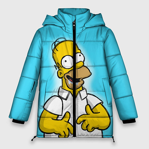 Женская зимняя куртка Аппетит Гомера / 3D-Светло-серый – фото 1