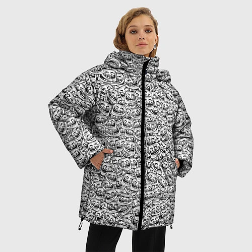 Женская зимняя куртка Мегатролль / 3D-Черный – фото 3