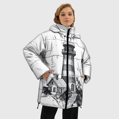 Женская зимняя куртка Маяк / 3D-Черный – фото 3
