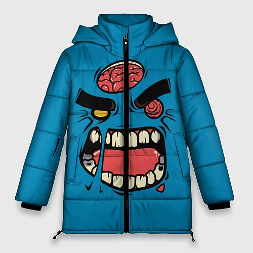 Женская зимняя куртка Angry Zombie / 3D-Красный – фото 1