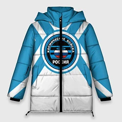 Куртка зимняя женская Космические войска России, цвет: 3D-черный