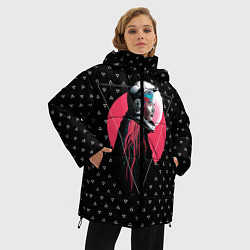 Куртка зимняя женская Космическая дама, цвет: 3D-светло-серый — фото 2