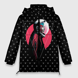 Куртка зимняя женская Космическая дама, цвет: 3D-красный