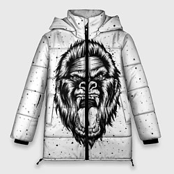 Куртка зимняя женская Рык гориллы, цвет: 3D-светло-серый