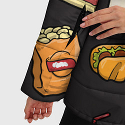 Куртка зимняя женская Food, цвет: 3D-черный — фото 2