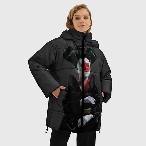 Женская зимняя куртка Ghost In The Shell 2 / 3D-Черный – фото 3
