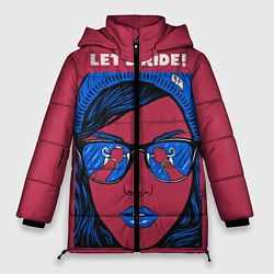 Куртка зимняя женская Let's Ride, цвет: 3D-черный