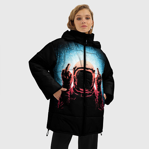 Женская зимняя куртка Spaceman / 3D-Черный – фото 3
