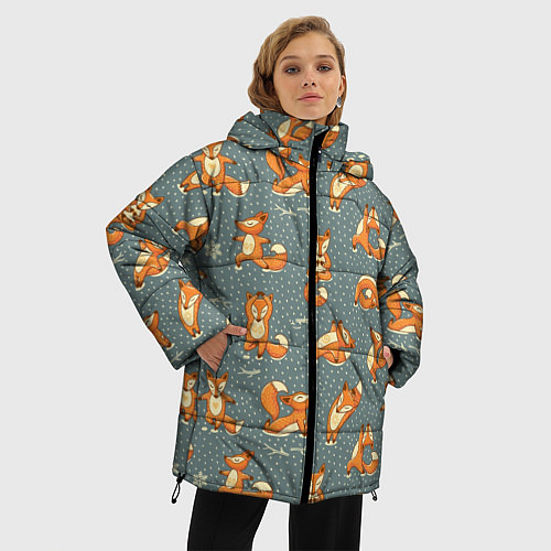 Женская зимняя куртка Foxes Yoga / 3D-Черный – фото 3