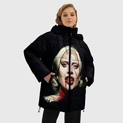 Куртка зимняя женская Леди Гага, цвет: 3D-красный — фото 2