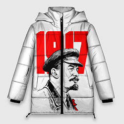 Куртка зимняя женская Ленин 1917, цвет: 3D-черный