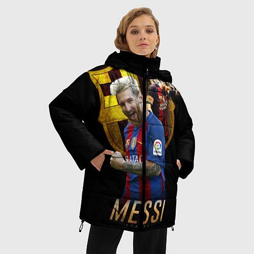 Женская зимняя куртка Messi Star / 3D-Красный – фото 3