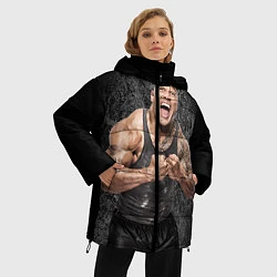 Куртка зимняя женская Dwayne Johnson, цвет: 3D-черный — фото 2