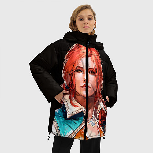 Женская зимняя куртка Трисс / 3D-Черный – фото 3