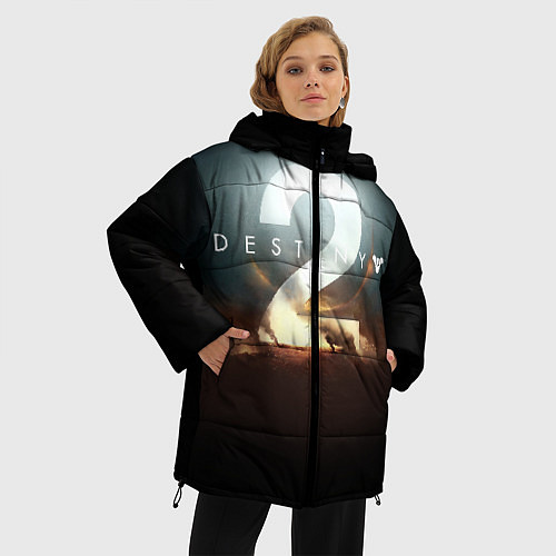 Женская зимняя куртка Destiny 2 / 3D-Черный – фото 3