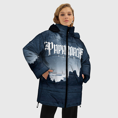 Женская зимняя куртка Paparoach: Fear / 3D-Черный – фото 3