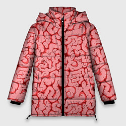 Куртка зимняя женская Мозг, цвет: 3D-черный