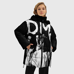 Куртка зимняя женская Depeche mode: black, цвет: 3D-черный — фото 2