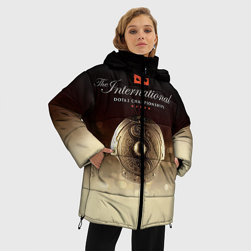 Женская зимняя куртка The International Championships / 3D-Черный – фото 3