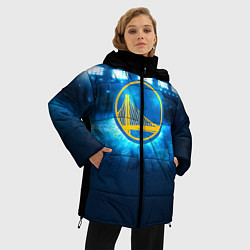 Куртка зимняя женская Golden State Warriors 6, цвет: 3D-черный — фото 2