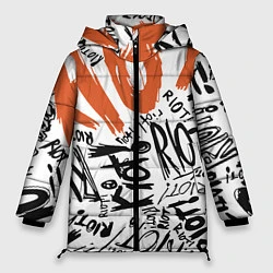 Куртка зимняя женская Paramore: Riot, цвет: 3D-светло-серый