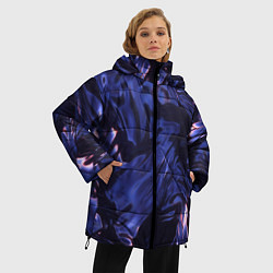 Куртка зимняя женская Нефть, цвет: 3D-красный — фото 2