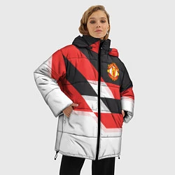 Куртка зимняя женская Manchester United: Stipe, цвет: 3D-черный — фото 2
