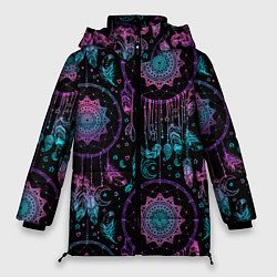 Куртка зимняя женская Ловцы снов, цвет: 3D-черный