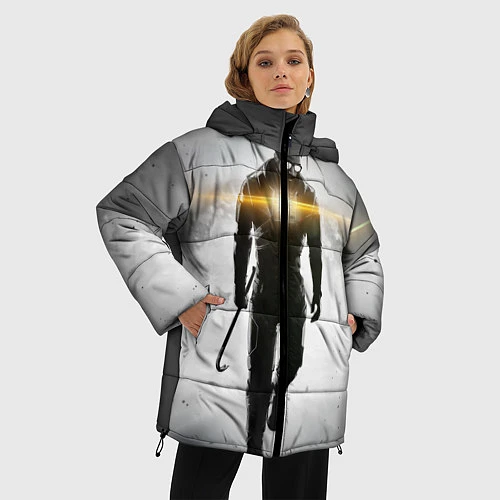 Женская зимняя куртка Гордон Фримен / 3D-Черный – фото 3