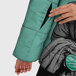 Куртка зимняя женская Недоумевающий Винсент, цвет: 3D-светло-серый — фото 2