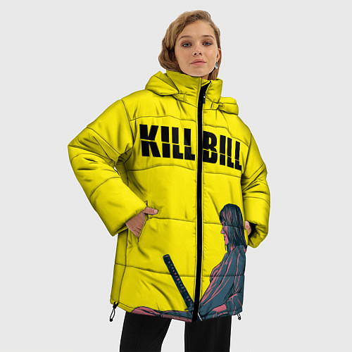 Женская зимняя куртка Kill Bill / 3D-Черный – фото 3