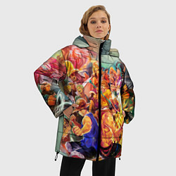 Куртка зимняя женская Ван-Пис, цвет: 3D-светло-серый — фото 2