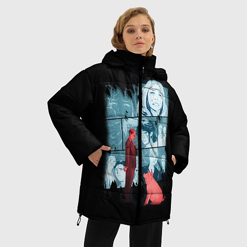 Женская зимняя куртка Black Mirror: Stories / 3D-Черный – фото 3
